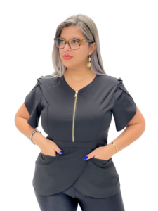 Black Aesthetician Uniforms (Short Sleeve)